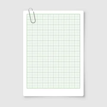 Sheet of graph paper with grid. Millimeter paper texture, geometric pattern Stock Illustration