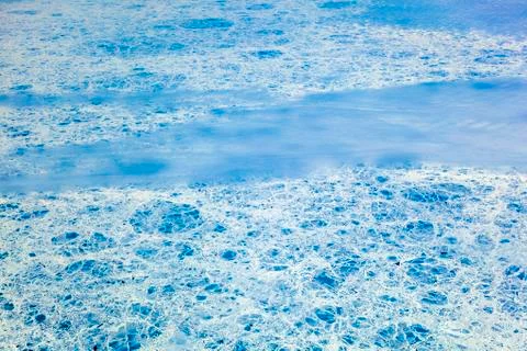 Sheet of ice floating on the arctic ocean Stock Photos