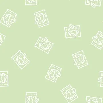 Sheet mask line vector seamless pattern イラスト素材