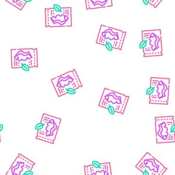 Sheet mask vector seamless pattern イラスト素材