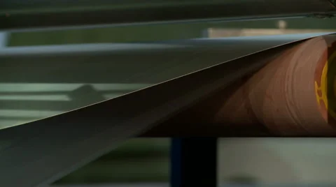 Sheet metal to cover structural panel, close-up Stock Footage 67491638