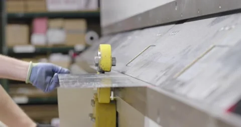 Sheet Metal Cutter Stock Footage 200845799
