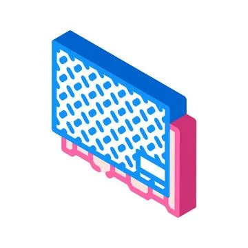 Sheet metal manufacturing engineer isometric icon vector illustration Stock Illustration