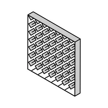 Sheet metal manufacturing engineer isometric icon vector illustration Stock Illustration