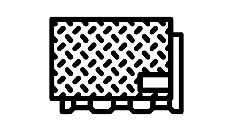 Sheet metal manufacturing engineer line icon animation Stock Footage 326762438