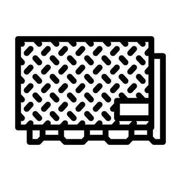 Sheet metal manufacturing engineer line icon vector illustration 스톡 일러스트