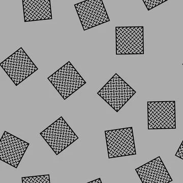 Sheet metal manufacturing engineer vector seamless pattern Illustrazione stock