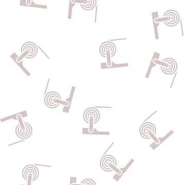 Sheet metal roll glyph vector seamless pattern Stock Illustration