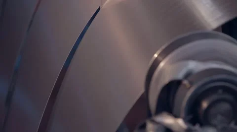 Sheet metal rolling 1 Stock Footage 58873899