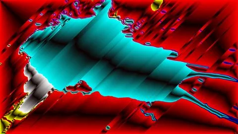 Sheet metal special effect, abstract multicolor on colorful background. Illustrazione stock