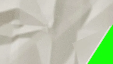 Sheet Motion with Paper on Green Screen Chroma Key Background Video stock 345498382