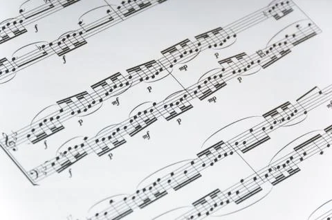 Sheet music background Stock Photos