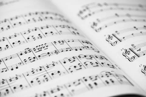 Sheet Music Background Stock Photos