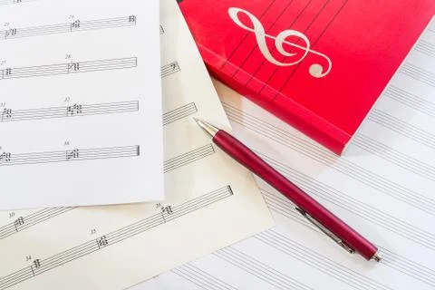 Sheet music Stock Photos