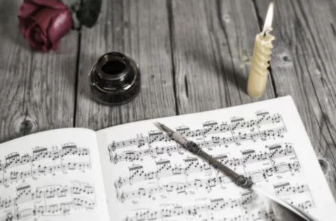 Sheet music Foto stock
