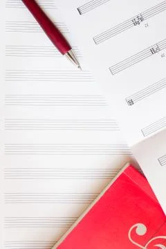 Sheet music Stock-Fotos