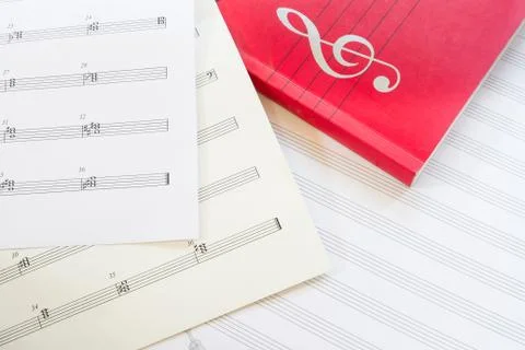 Sheet music Stock-Fotos