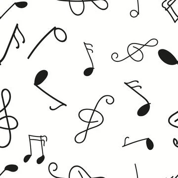 Sheet music seamless pattern Иллюстрация