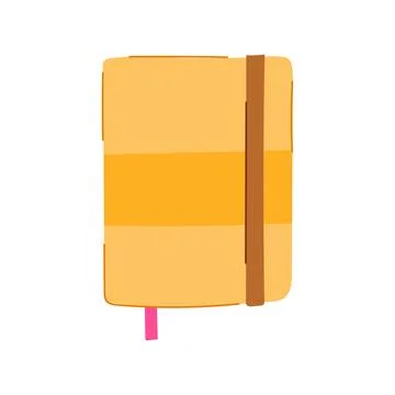 Sheet notebook cartoon vector illustration Illustrazione stock
