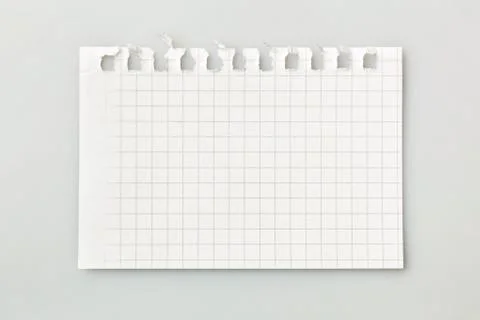 Sheet from a notebook Stock Photos