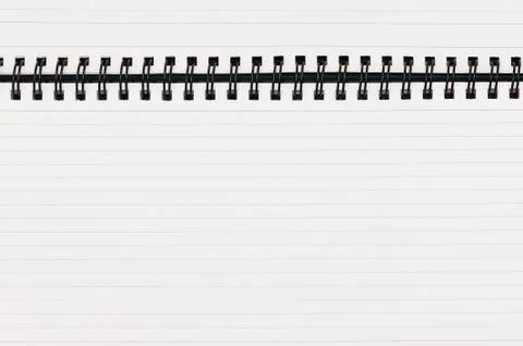 Sheet of a notebook with a spring Stock Photos