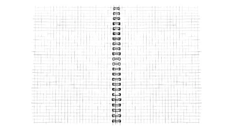 Sheet of notepad paper Stock Footage 134948890