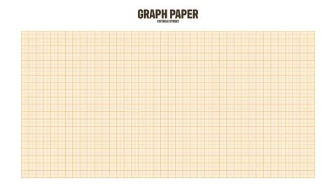 Sheet of orange graph paper with grid. Millimeter paper texture, geometric Ilustración de archivo