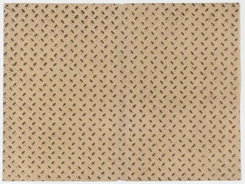 Sheet with overall pattern of dots and dashes 19th century Anonymous. Sheet.. Stock Photos
