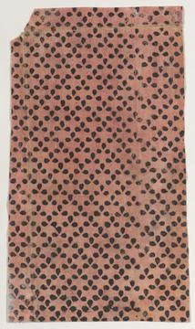 Sheet with overall pattern of dots in triangular shapes 19th century Anonym.. 스톡 사진
