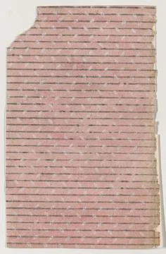 Sheet with overall pattern of stripes and dashes 19th century Anonymous. Sh.. Stock Photos