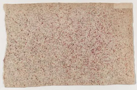 Sheet with an overall red speckle pattern 19th century Anonymous. Sheet wit.. Stock Photos