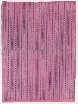 Sheet with an overall zig zag pattern late 18thmid-19th century Anonymous. .. 스톡 사진