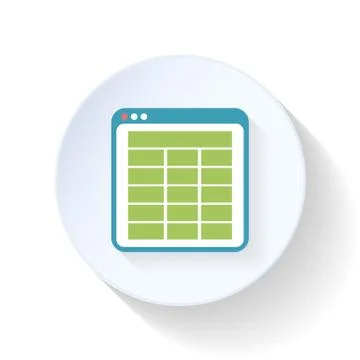 Sheet page flat icon Stock Illustration