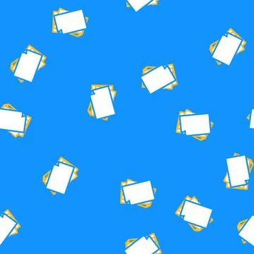 Sheet paper document vector seamless pattern Stock Illustration