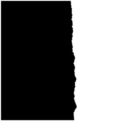 A sheet of paper with an edge torn off Stock Illustration