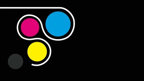 Sheet of paper flowing inside a printing press. Animated illustration Stock Footage 150545134