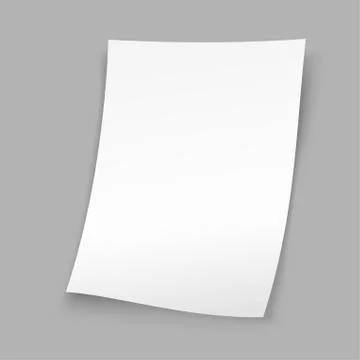 Sheet paper gray background Stock Illustration