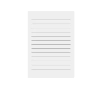 Sheet of paper icon illustrated in vector on white background sheet of pap... Stock Photos