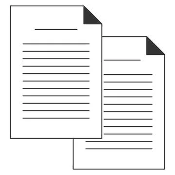 Sheet of paper vector icon illustration Stock Illustration