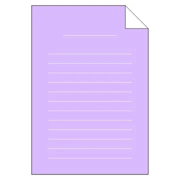 Sheet of paper vector icon illustration Stock-Illustration