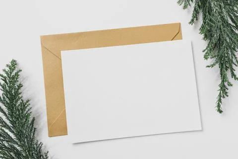 Sheet paper with yellow envelope table. High quality and resolution beautiful Stock Photos