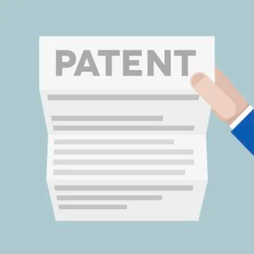 Sheet patent Stock Illustration
