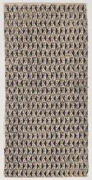 Sheet with pattern of triangles 19th century Anonymous. Sheet with pattern .. Stock Photos