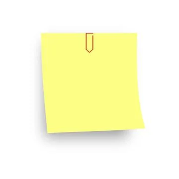 Sheet with red clip Stock Illustration