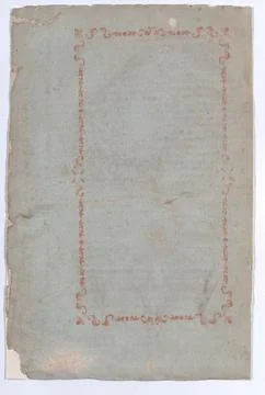 Sheet with red rectangular design 19th century Anonymous. Sheet with red re.. 스톡 사진