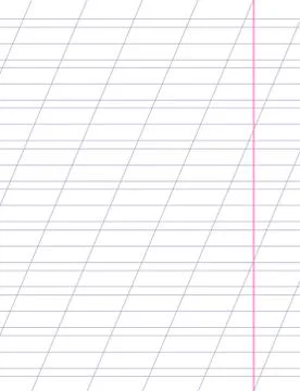 Sheet with slanted lines Stock Illustration