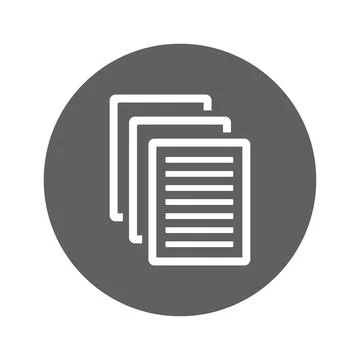 Sheet, text icon. Stock-Illustration