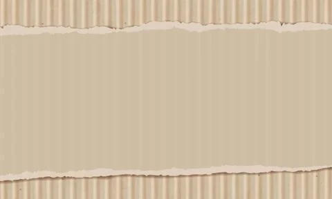 Sheet of torn cardboard. Illustrazione stock