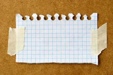 Sheet of torn paper Stock Photos