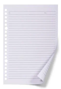 Sheet of white paper Stock Photos